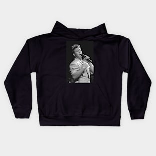 Julian Lennon BW Photograph Kids Hoodie